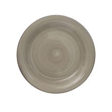 Prato Raso de Cerâmica Marrom de Sobremesa Redondo 19cm Hauskraft Sphere