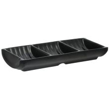 Prato de Melamina Preto para Sushi Retangular Hauskraft Naha
