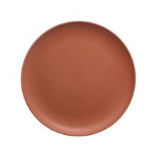Prato Raso Marrom de Sobremesa Redondo 20cm Hauskraft FBBU002/MR