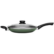 Frigideira Antiaderente Panelux com Tampa de Alumínio Maximum Stone Preta 32cm