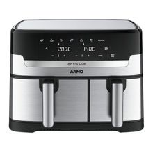 Air Fryer Arno Air Fry Dual AFD2 com Timer Inox 8,3L