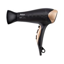 Secador de Cabelo Philco Íons Tourmaline Preto 2200W  2 Velocidades PSC2450