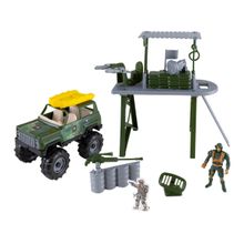Playset Militar Force Warfare Samba Toys 4 Peças