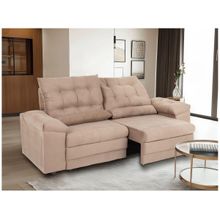 Sofá 3 Lugares Retrátil Reclinável Suede Phormatta Colômbia SMP