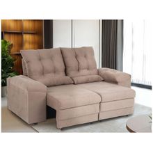 Sofá 2 Lugares Retrátil Reclinável Suede Phormatta Colômbia SMP