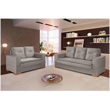 Conjunto de Sofás 2 e 3 Lugares Valência JW Estofados