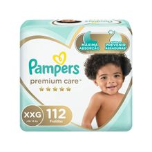 Fralda Pampers Premium Care Tam XXG 14 a 18kg 122 Unidades