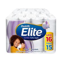 Papel Higiênico Folha Dupla Elite Ultra - 16 Rolos 30m