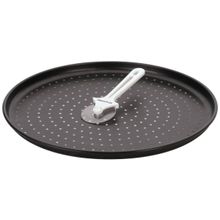 Forma para Pizza Antiaderente com Cortador