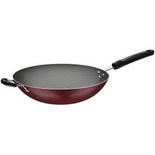 Panela Wok Antiaderente Tramontina  de Alumínio Loreto Vermelha 32cm