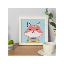 Quadro Decorativo Infantil Raposa 24x24cm