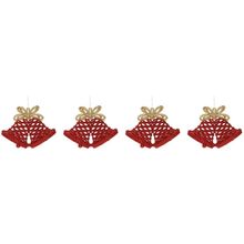 Kit 4 Enfeites para Árvore de Natal Sino 1517827