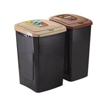 Lixeira Reciclável com Tampa 2 Peças Arthi
