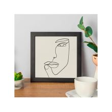 Quadro Decorativo Minimalistas Rosto 24x24cm