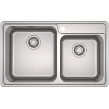 Cuba para Cozinha de Sobrepor Franke Inox Dupla