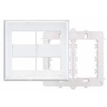 Placa 4x4 Com Suporte Para 4 Modulos Evidence