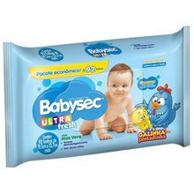 Toalha Umedecida Babysec Ultrafresh Galinha Pintadinha 92 Unidades