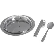 Kit para Arroz e Massa em Inox 3 Peças