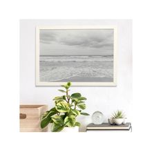 Quadro Decorativo All White Praia p&b