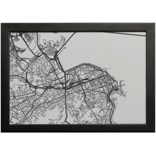 Quadro Decorativo Big Cities Mapa 25x35cm