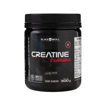 Creatina Mono-hidratada Black Skull Turbo em Pó 300g sem Sabor