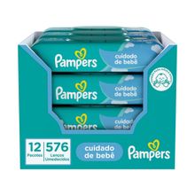 Kit Lenços Umedecidos para Limpeza Pampers