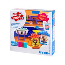 Massinha Colorida Pet Shop Estrela com Acessórios