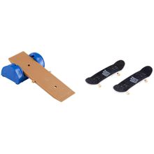 Kit Tech Deck Skate de Dedo com Obstáculo Sunny