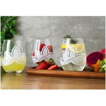 Jogo de Copos de Vidro Mandacaru Martha Medeiros 500ml 6 Peças