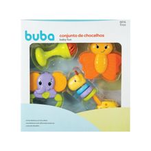 Chocalho Baby Fun 4 Peças Buba