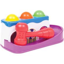 Brinquedo Interativo Bate Martelo com Bolinhas