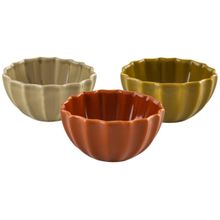Conjunto de Bowls de Cerâmica Scalla Maiu 420ml 3 Peças