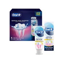 Creme Dental Oral-B Gengiva Detox 4 Unidades