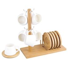 Jogo de Xícaras de Café 90ml com Suporte Hauskraft Oásis 7 Peças