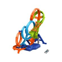 Pista Action Hot Wheels Voltas e Colisões