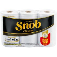 Papel Toalha Folha Dupla Santher Snob Clássica 3 Unidades 360 Folhas