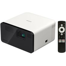 Projetor Laser Smart EpiqVision EF-21W Smart Streaming Resolução 1920x1080 Alto-falante integrado Wi-Fi e Bluetooth USB HDMI Branco