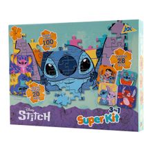 Quebra-cabeça 100 Peças Super Kit Stitch
