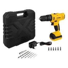 Furadeira e Parafusadeira de Impacto Vonder a Bateria 12V com Maleta 15 Peças PFV 120I