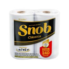 Papel Toalha Folha Dupla Santher Snob Clássica 2 Unidades 240 Folhas