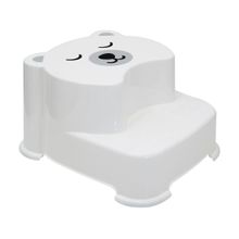 Degrau Infantil Antiderrapante Branco Buba Urso