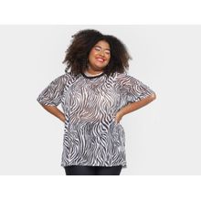 Camiseta Vista Magalu Tule Estampada