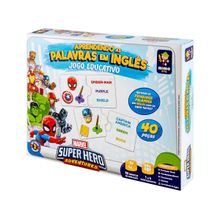 Jogo Aprendendo as Palavras em Inglês Marvel