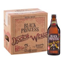 Cerveja Black Princess Doctor Weiss 6 Unidades Garrafa 600ml