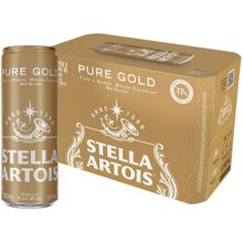 Cerveja Stella Artois Pure Gold Puro Malte 8 Unidades Lata 350ml