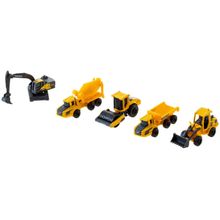 Kit Carrinhos Die-Cast Metal Máquinas Construção
