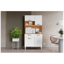 Cozinha Compacta Aramóveis Malva 4 Portas 1 Gaveta