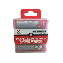 Pilha Mox AARecarregável MO-AA2700c4 Cilíndrica