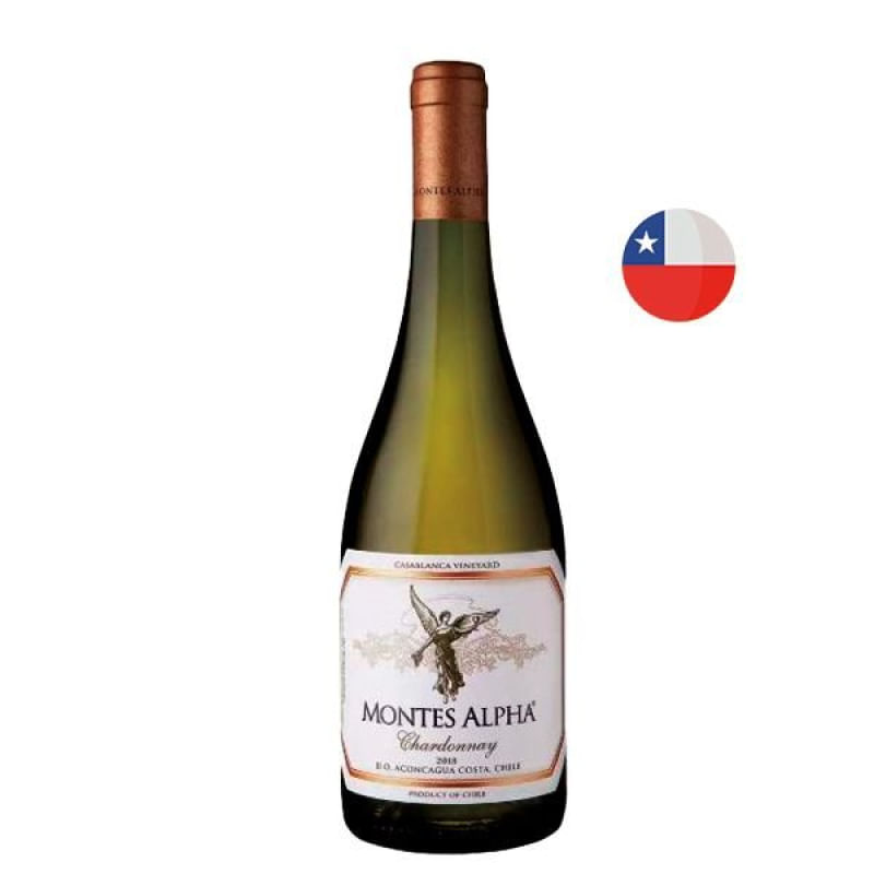 VINHO BRANCO CHILENO MONTES ALPHA CHARDONNAY 750ML