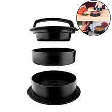 Forma Para Moldar Hamburguer Comun Mini E Recheado 3 Em 1